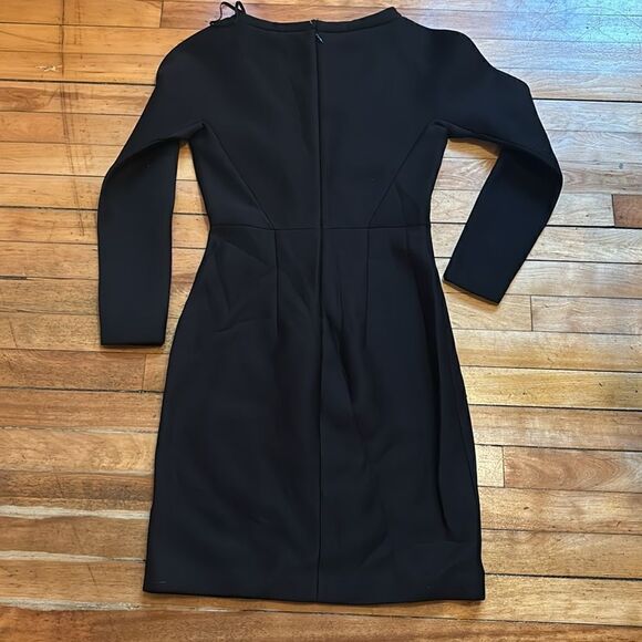 COS Women’s Thick Structured Black Long Sleeve Scuba Bodycon Dress Size XS - Picture 6 of 6